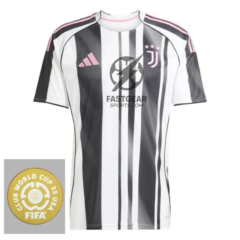 Juventus Home Fan Jersey 2025/26 Patch Club World Cup