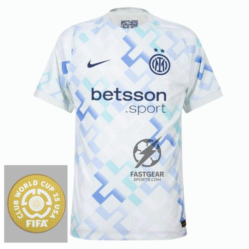 Inter Milan Away Fan Jersey 2025/26 Patch Club World Cup