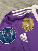 Retro Real Madrid Long-sleeve Away Jersey 2016/17