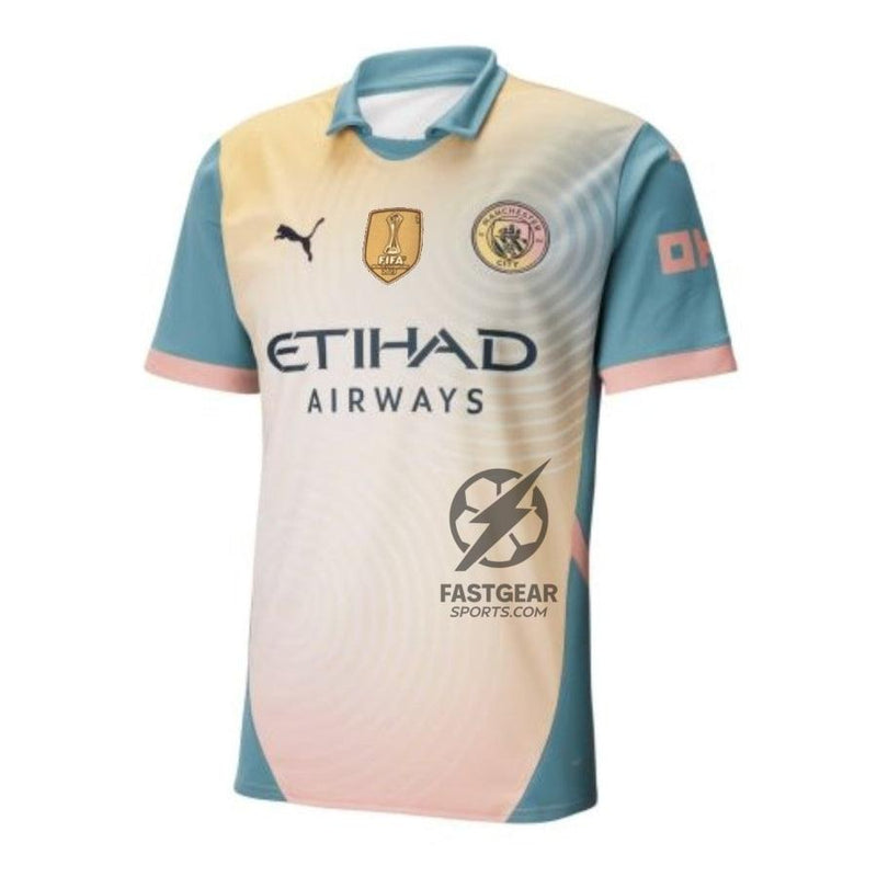 Manchester City Fourth  Jersey 2024/25 Patch World Cup
