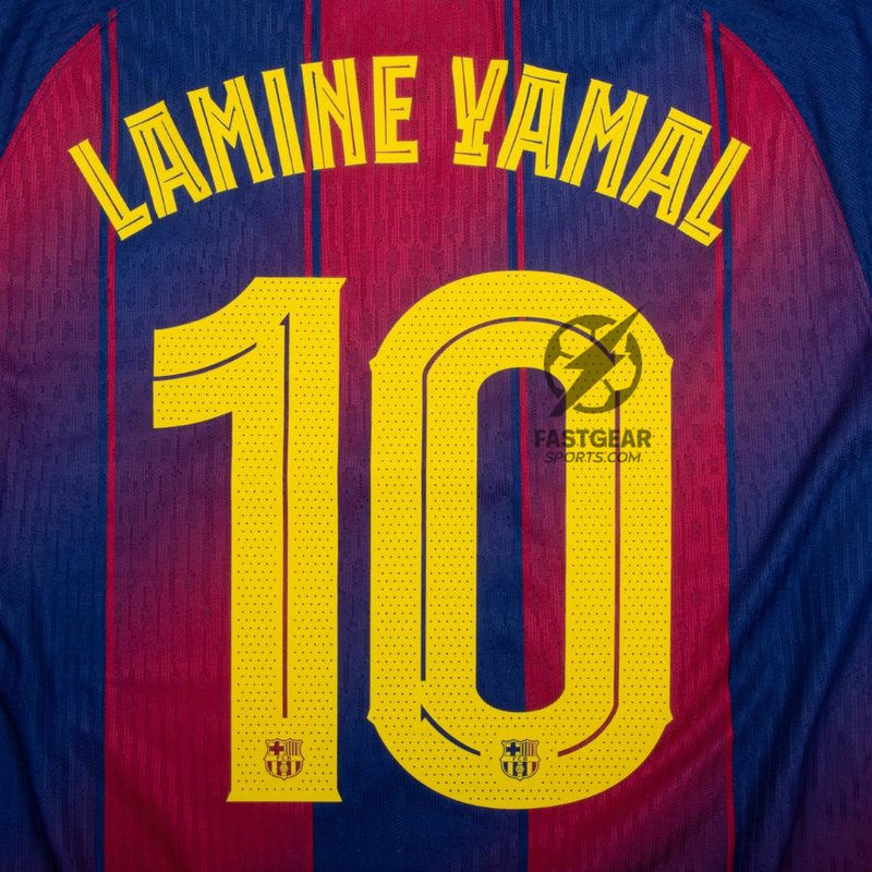 Barcelona Lamine Yamal 10 Home Authentic Player 2025/26 Dri-Fit ADV Match