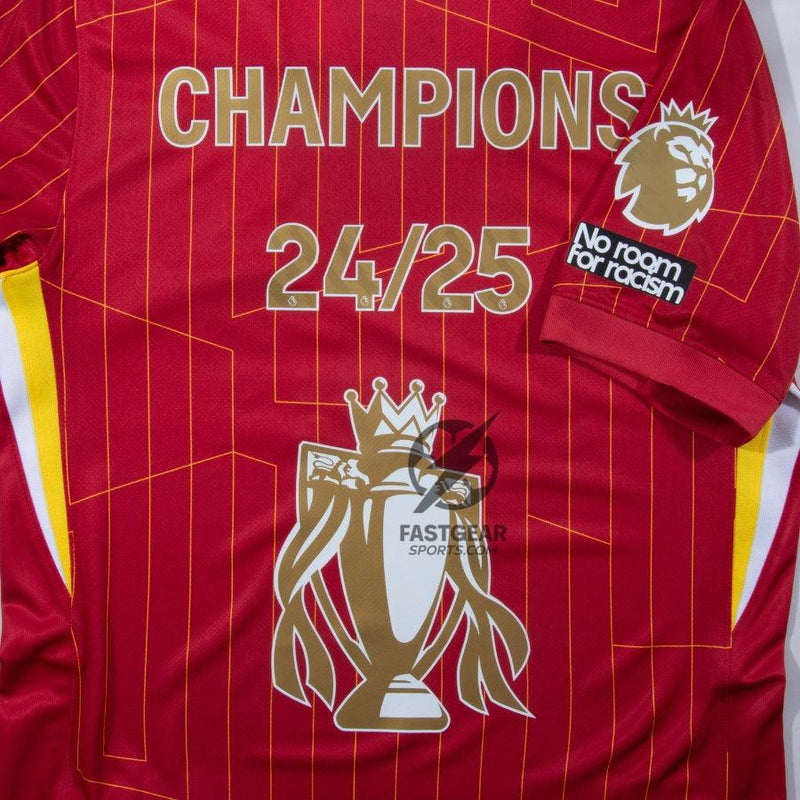 Liverpool Premier League Winners Trophy Edition Home Fan Jersey 2024/25