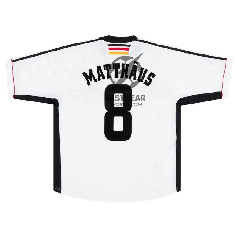 Germany Lothar Matthäus Retro Home 1998 Fan Jersey