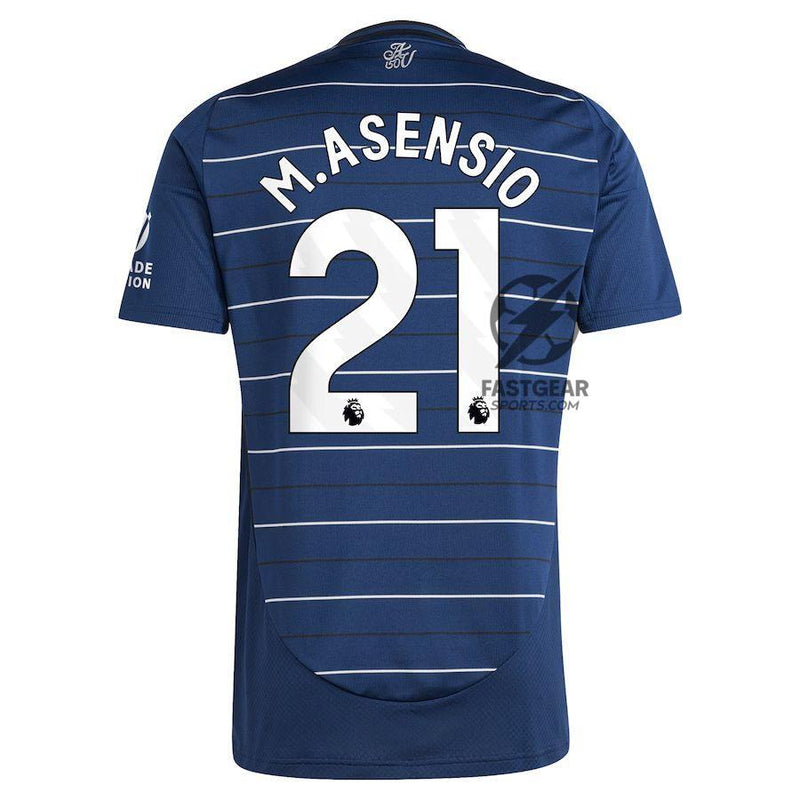 Aston Villa Marco Asensio 21 Third Fan Jersey 2024/25 Patches UCL UEFA Foundation (Official Printing)