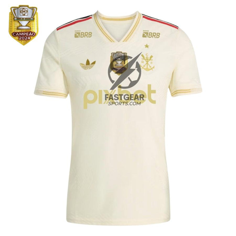 Flamengo Third Fan Jersey 2025/26 Patch and Sponsorships Official Printing