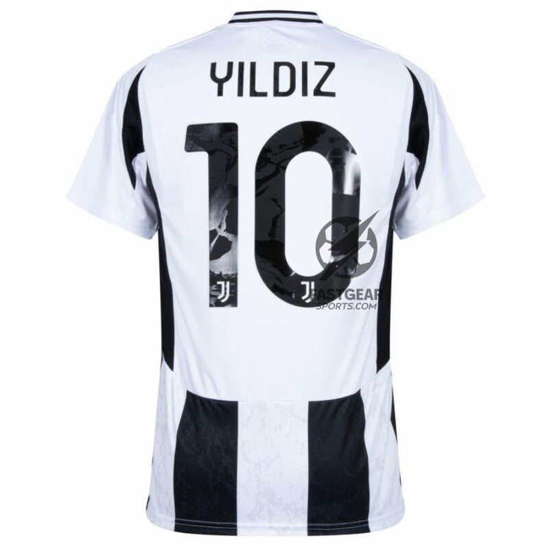 Juventus Yldiz 10 Home 2024/25 Patches UCL UEFA Foundation (Official Printing)