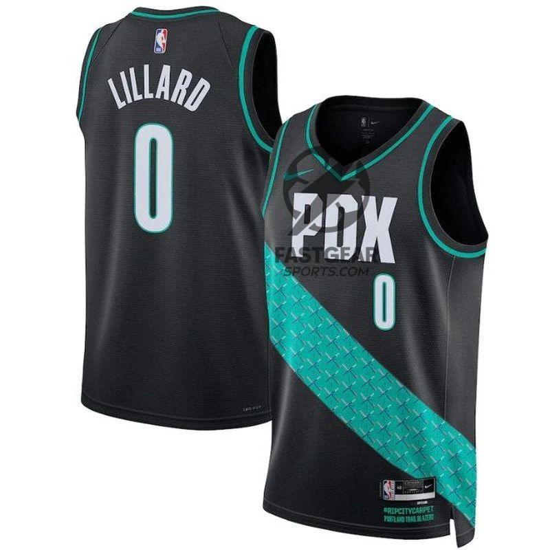 Damian Lillard Portland Trail Blazers Unisex 2023 NBA Jersey - City Edition - Black
