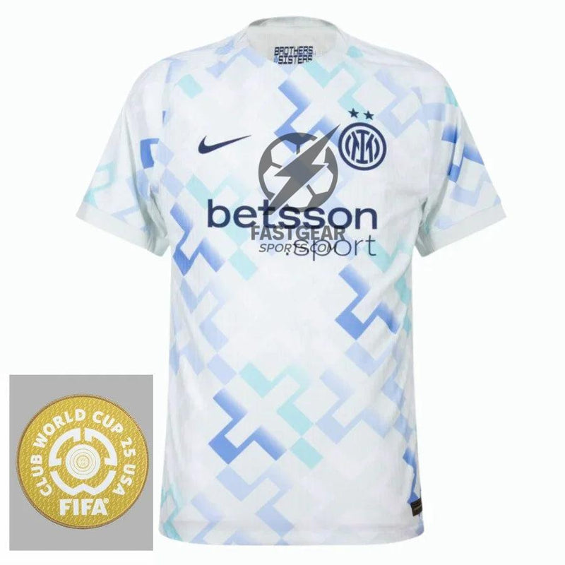 Inter Milan Away Fan Jersey 2025/26 Patch Club World Cup