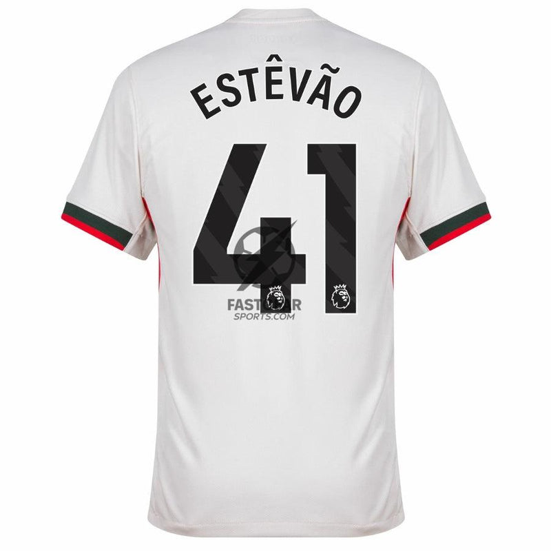 Chelsea Estêvão 41 Away Fan Jersey 2025/26