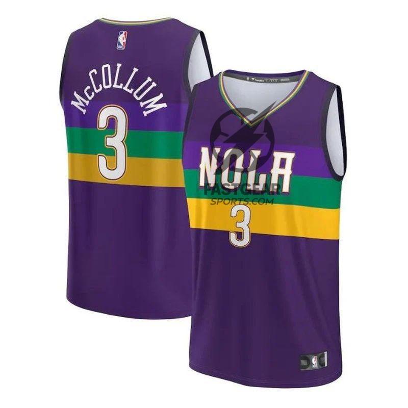 CJ McCollum New Orleans Pelicans Unisex 2023 Fastbreak NBA Jersey - City Edition - Purple