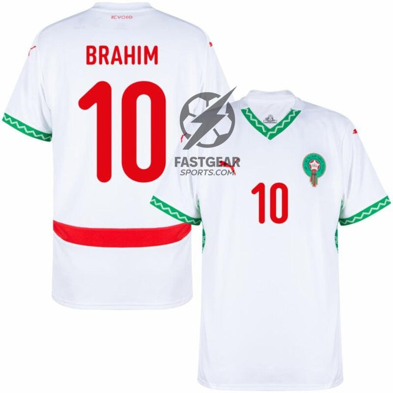 Marocco Away Brahim 10 Authentic Player Shirt 2026 World Cup