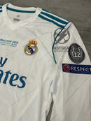 Retro Real Madrid Long-sleeve Home Jersey 2017/18