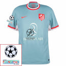 Atletico Madrid Away Fan Jersey 2024/25 Patches UCL UEFA Foundation (Official Printing)