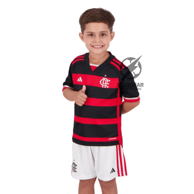 Kids KIT Flamengo Home Jersey 2024/25