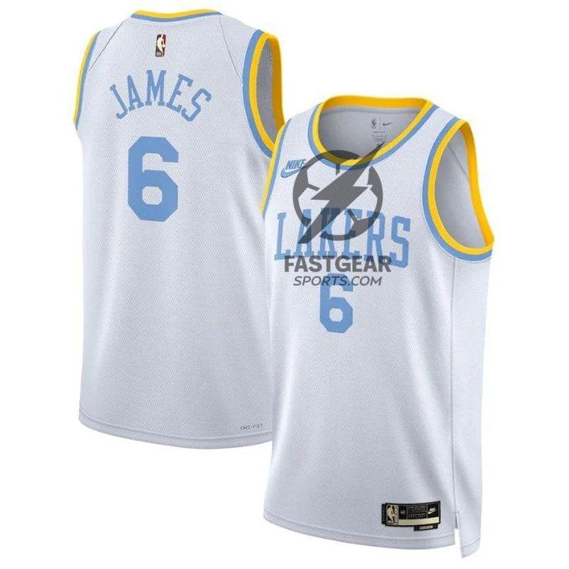 LeBron James Los Angeles Lakers 2023 White NBA Jersey - Classic Edition