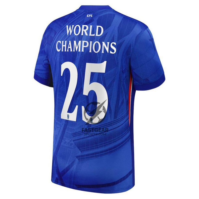 Chelsea Home Fan Jersey 2025/26  - Patchs World Champions 25 chest badge