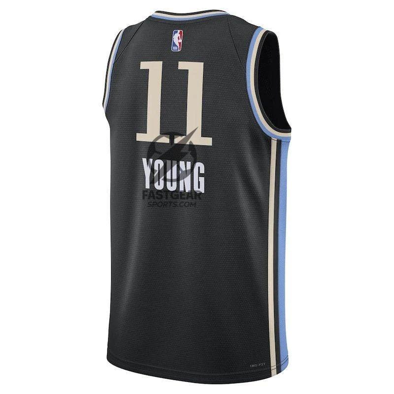Trae Young Atlanta Hawks Unisex 23/24 NBA Jersey - Black - City Edition