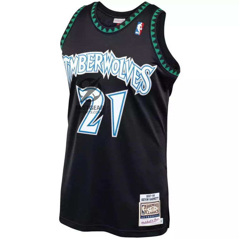 Regata Minnesota Timberwolves - Mitchell & Ness - Garnett  NBA- Black
