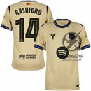 Barcelona Away Rashford 14 Fan Jersey 2025/26 Official Printing (La Liga)