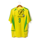 Ronaldo 9 Brazil Home Retro 2002 World Cup Ronaldo Ronaldinho Rivaldo