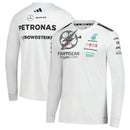 Mercedes-AMG Petronas F1 Team Adidas Long Sleeve Jersey - White Formula 1 F1 Formula One