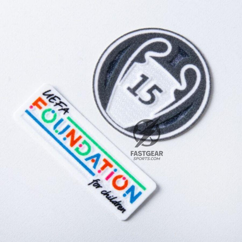 Real Madrid Home Fan Jersey 2024/25 Patches UCL UEFA Foundation (Official Printing)