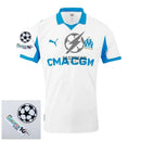 Olympique Marseille Home Fan Jersey 2025/26 Patches UCL + 10th Anniversary UEFA.